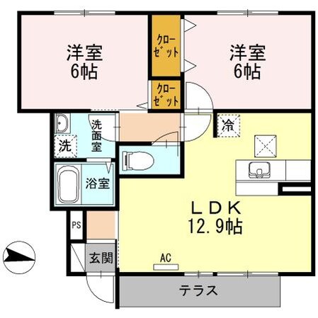 ＷＩＴ-Ｌ神辺の物件間取画像